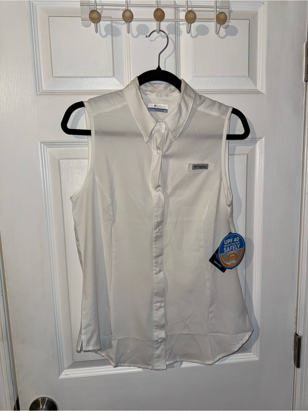 Columabia Tamiami Women's Size Small White Tank Top UPF Cool Vented Light NWT